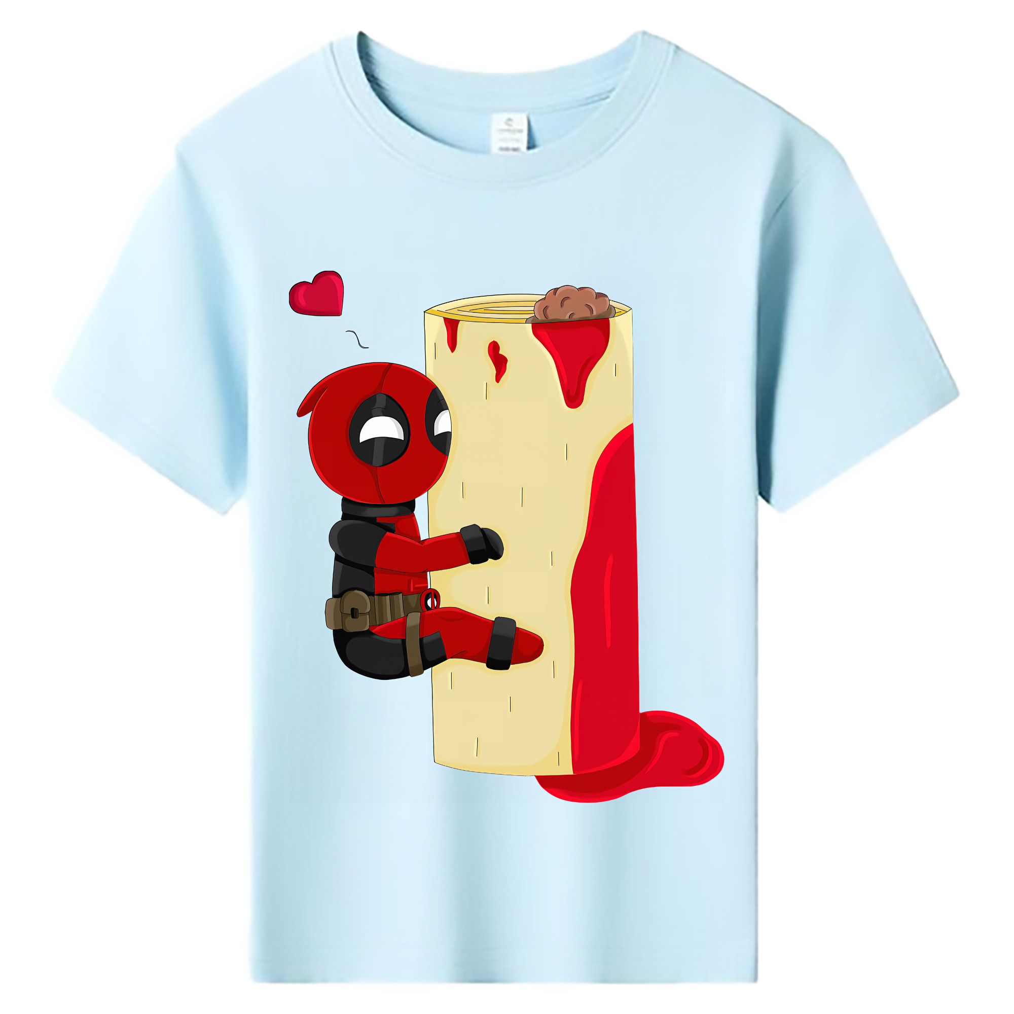 （画像用） Deadpool デッドプール 綿100％キッズTシャツ（フロントプリント）